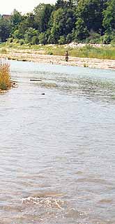 Drau Fliegenstrecke im oberen Abschnitt